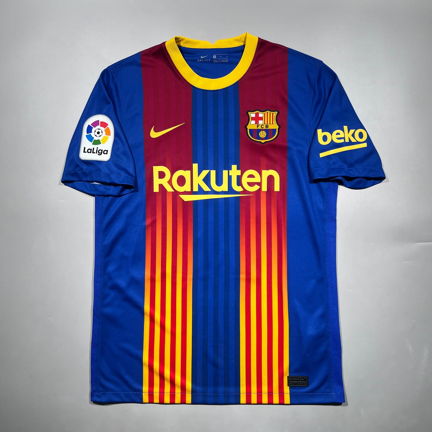 Official #10 Messi 20/21 Barcelona Classico Stadium Shirt Size M