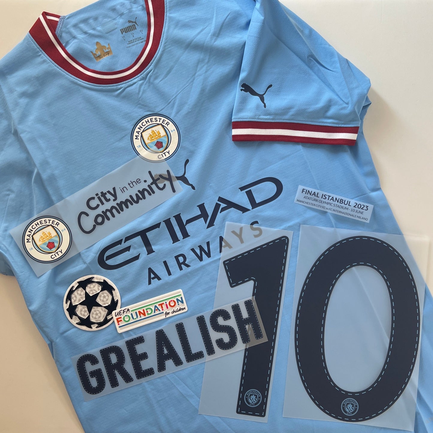 [Pre-Order]22-23 Manchester City Home Kitroom Player Issue　CL Final