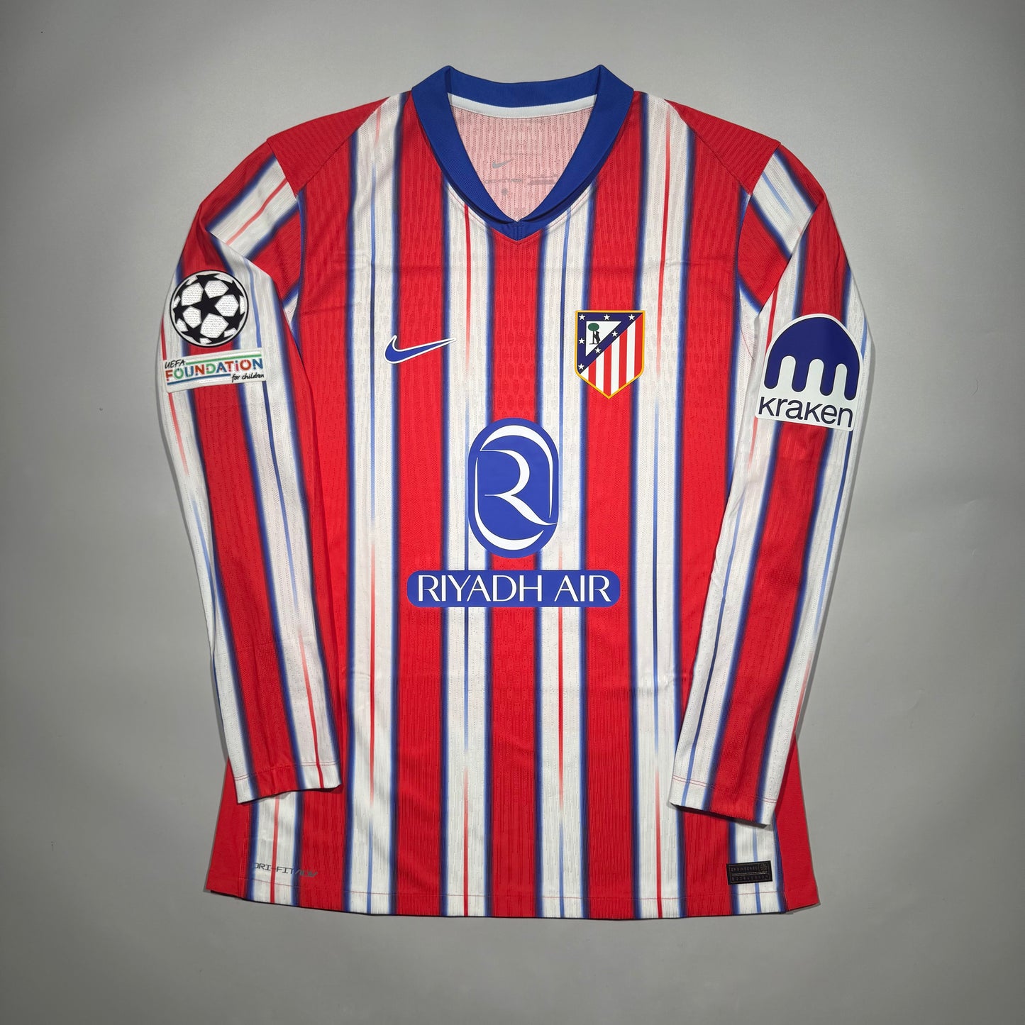 #7 Griezmann 24/25 Atletico Madrid Home Size XL Kitroom Player Issue CL Official