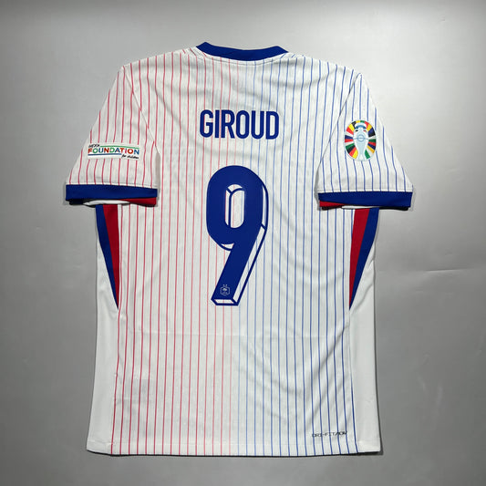 Official #9 Giroud 2024 France Away Authentic Shirt Size M Last Dance