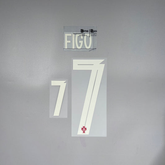 #7 Figo | 25-26 Portugal Home Name & Number LEGENDS