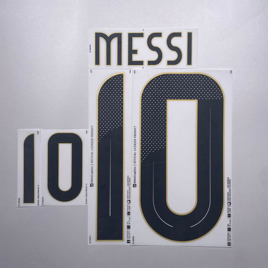 #10 Messi 2024 Argentine Home Name & Number set Official Dekographics