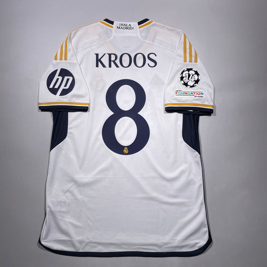 Official #8 Kroos 23/24 Real Madrid Home Stadium Shirt Champions League Final