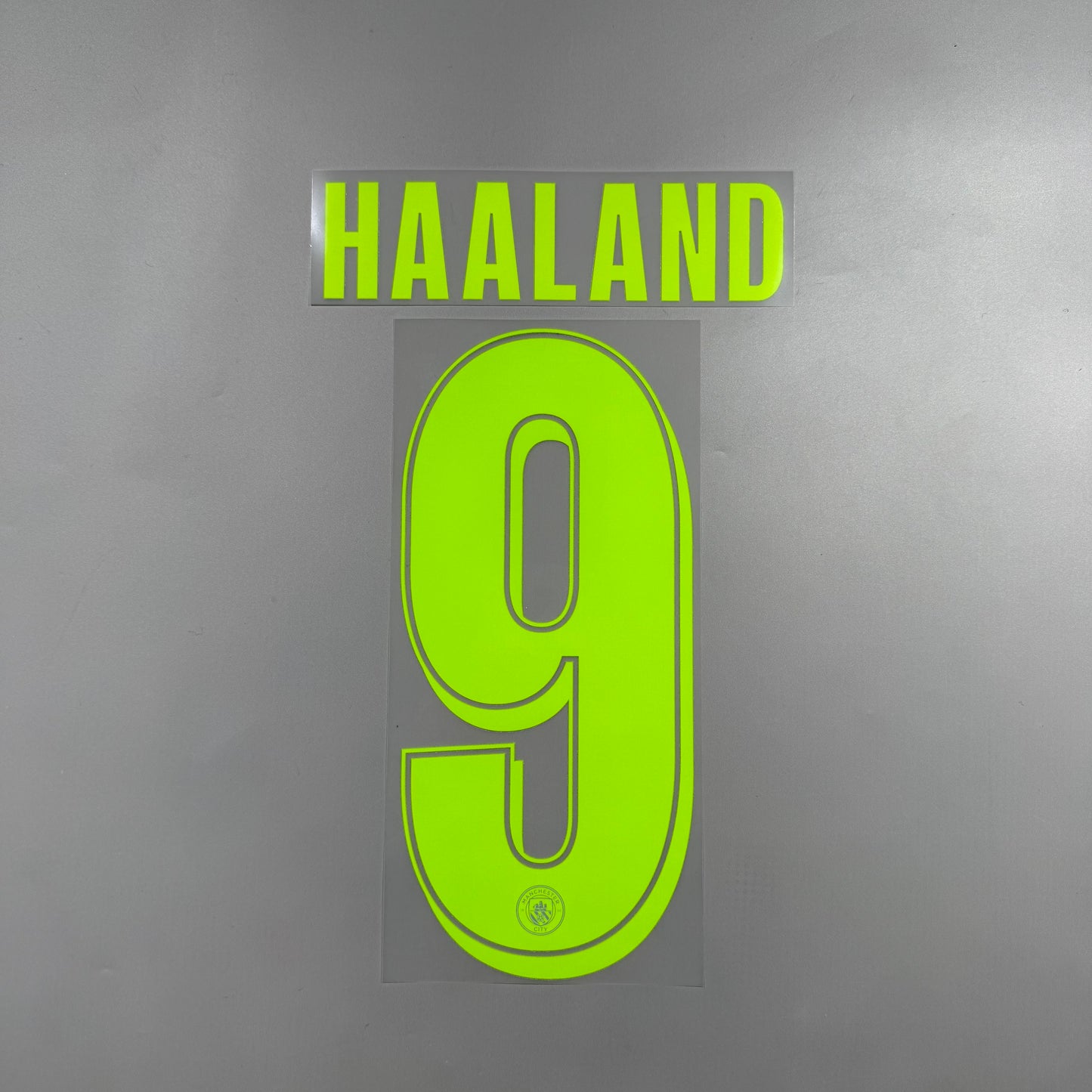 Official #9 Haaland 25/26 Manchester City 3rd Name and Number set Club Font