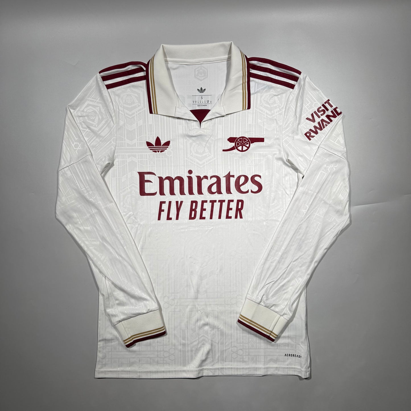 Official #7 Pires 25/26 Arsenal 3rd Stadium Shirt Long Sleeve EU Edition