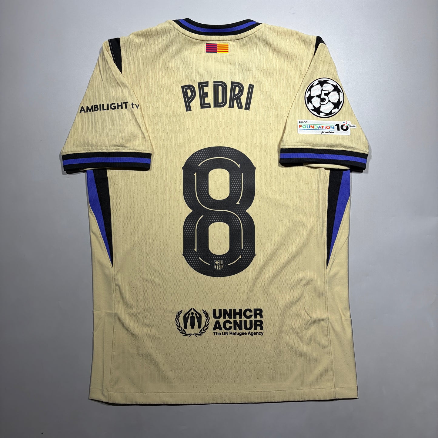 Official #8 Pedri 25/26 Barcelona × Kobe Bryant Away Authentic Shirt Size M