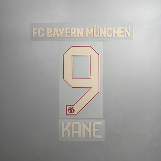Official #9 Kane 25/26 FC Bayern Munchen 3rd Name and Number set