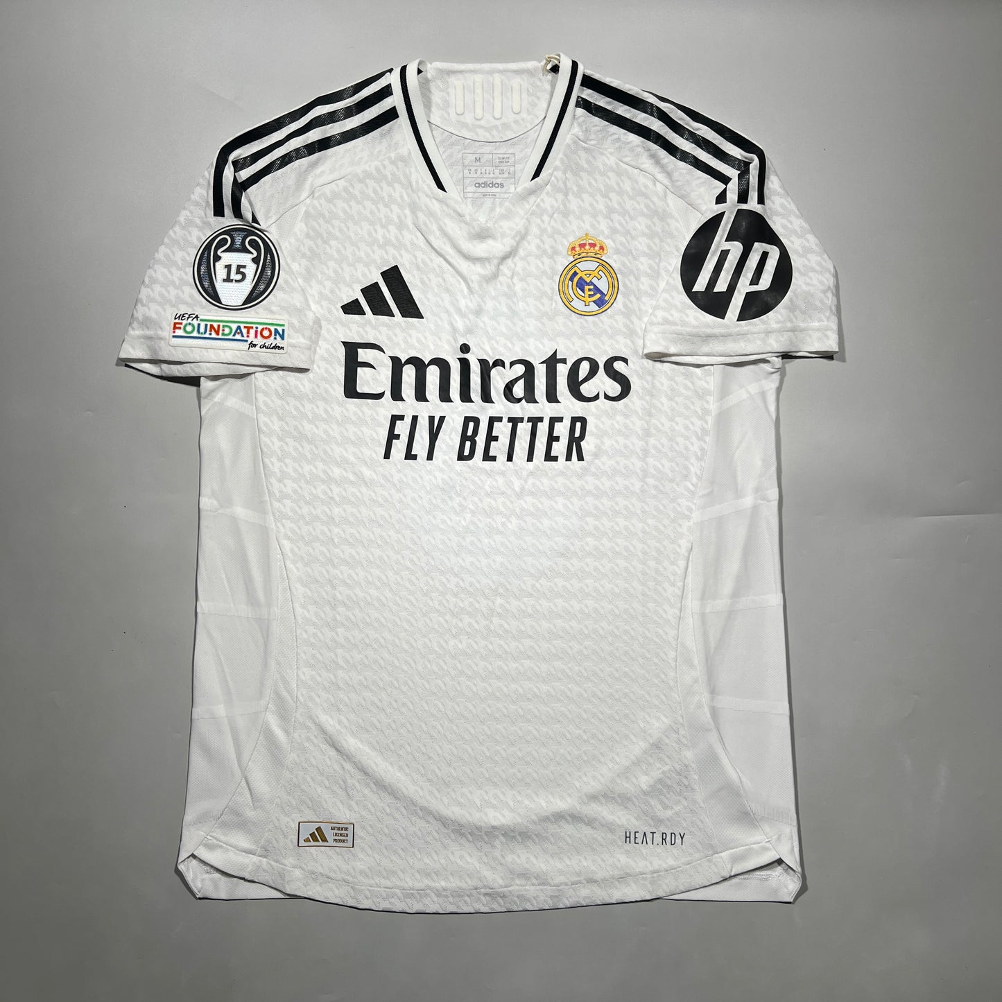 Official #5 Bellingham 24/25 Real Madrid Home Authentic Shirt UCL Size M (JP:XL)