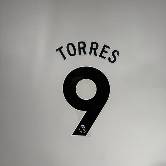 #9 Torres | 25-26 Liverpool Away Name & Number set LEGEND