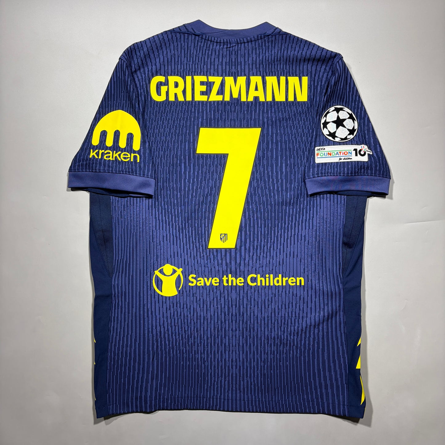 Official #7 Griezmann 25/26 Atletico Madrid Away Authentic Shirt CL