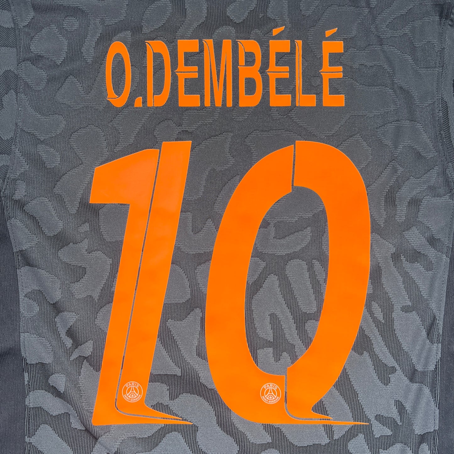 Official #10 O. Dembele 23/24 Paris Saint-Germant（PSG）3rd Authentic Shirt Size M