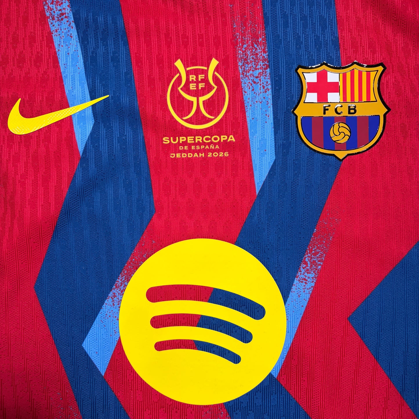 Official #10 Lamine Yamal 25/26 Barcelona 4th Authentic Shirt Supercopa