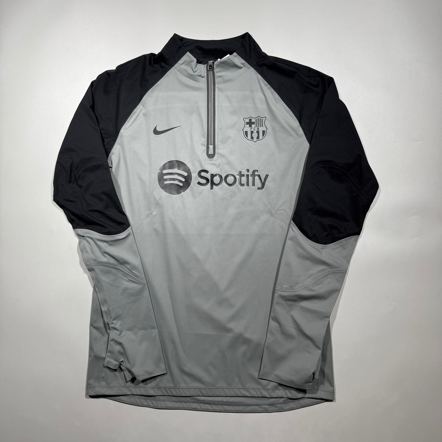 Official Barcelona Training Shirt Storm-FIT Strike Drill Winter Warrior - Steel + Pants set