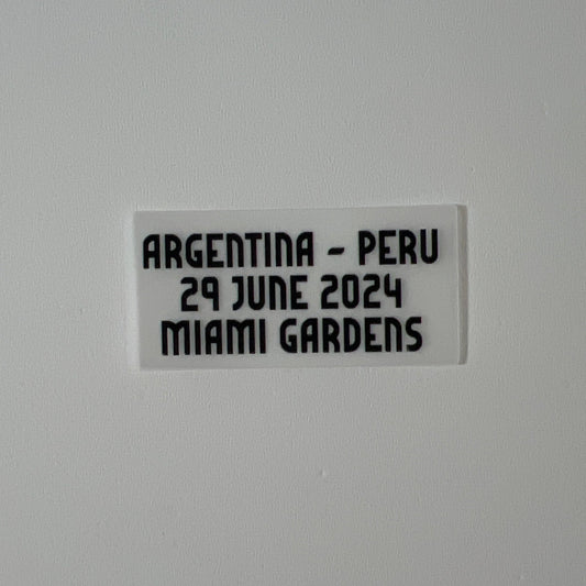 Copa America USA 2024 Argentina vs Peru MDT for Argentina