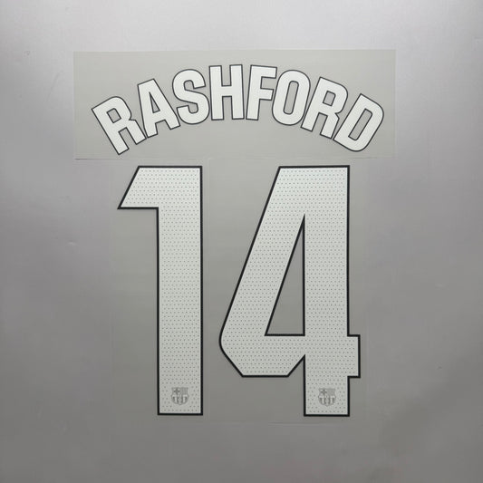 #14 Rashford 25/26 FC Barcelona 3rd Name & Number set  La Liga Official