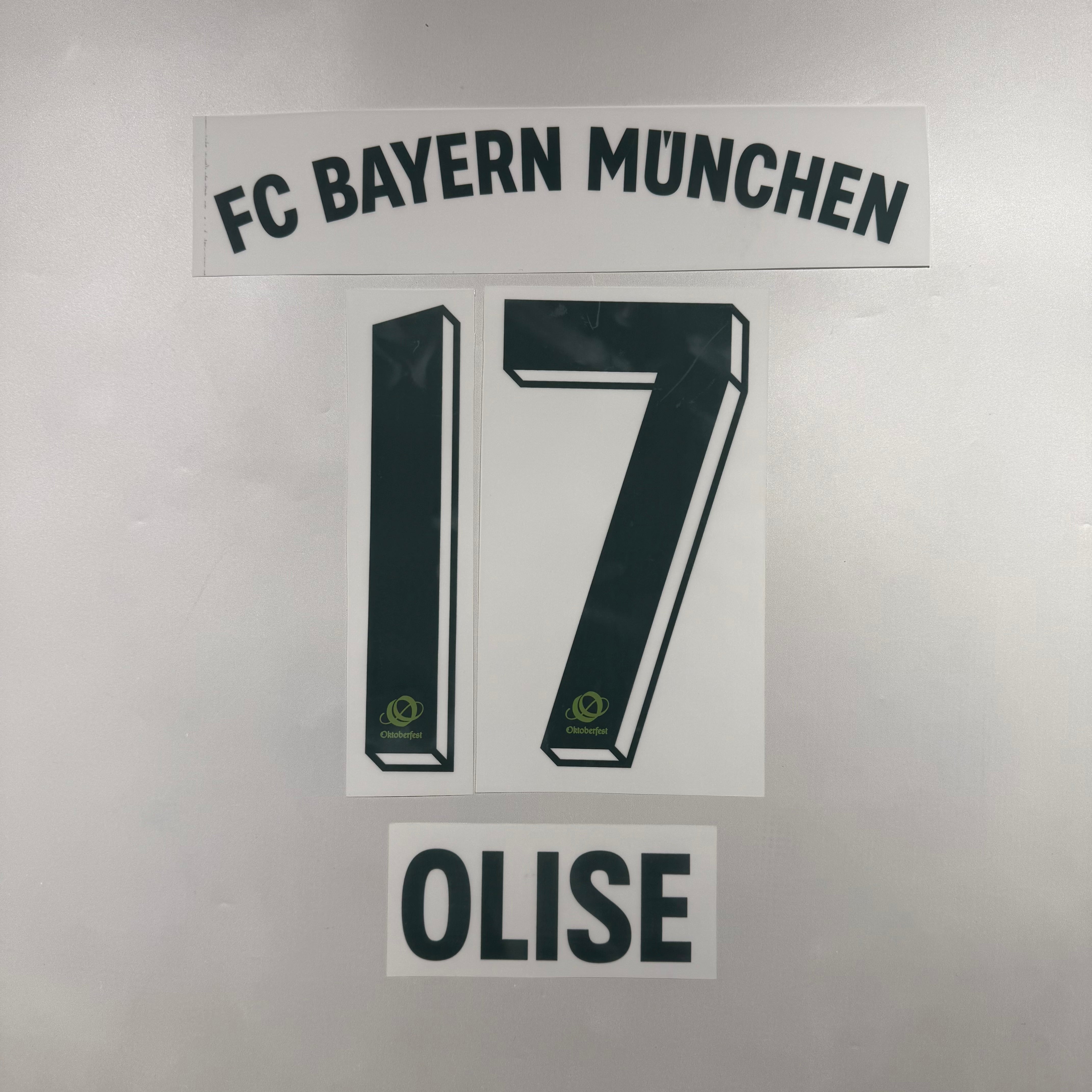 Official #17 Olise 25/26 FC Bayern Munchen Name & Number set