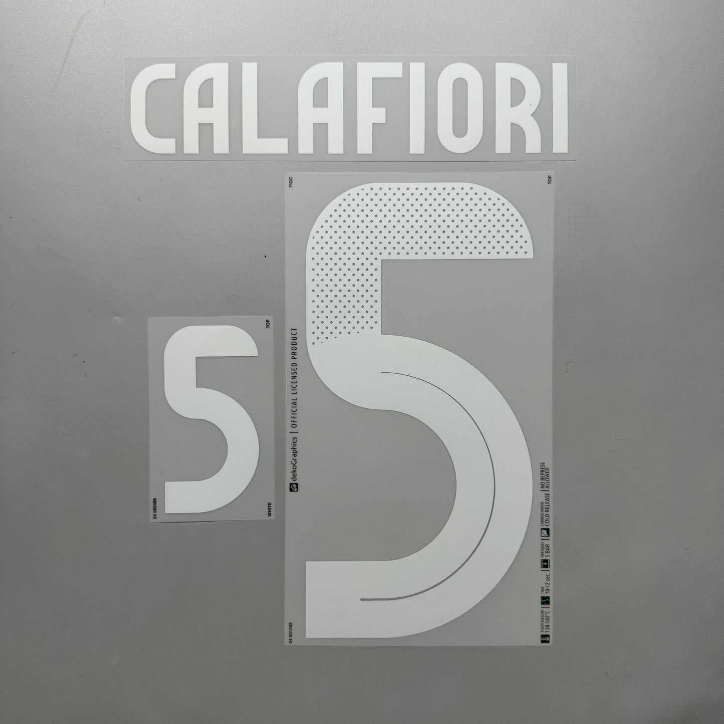 #5 Calafiori 2024 Italy Home Name & Number set