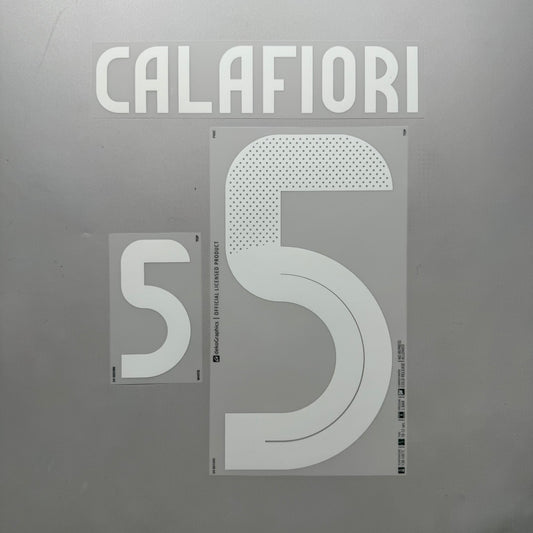 #5 Calafiori 2024 Italy Home Name & Number set