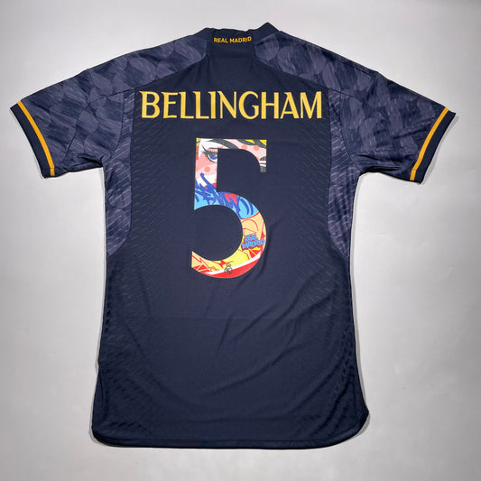 Official #5 Bellingham 23/24 Real Madrid Away Authentic Shirt Summer Tour Edition