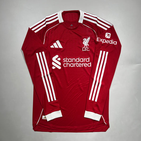 Official 25/26 Liverpool Home Authentic Shirt Long Sleeve