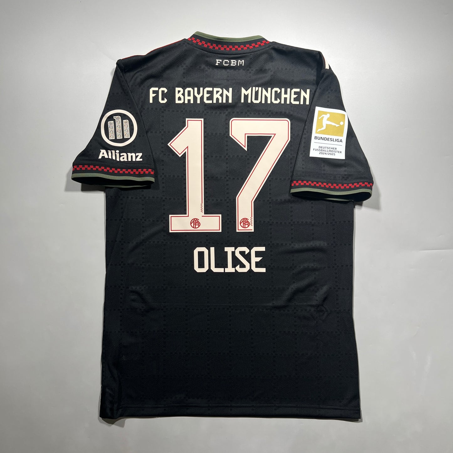 Official #17 Olise 25/26 Bayern Municn 3rd Authentic Shirt