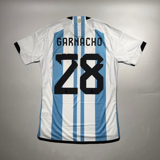 Official #28 Garnacho 2022 Argentina Home Stadium Shirt Size S/M＝JP:L