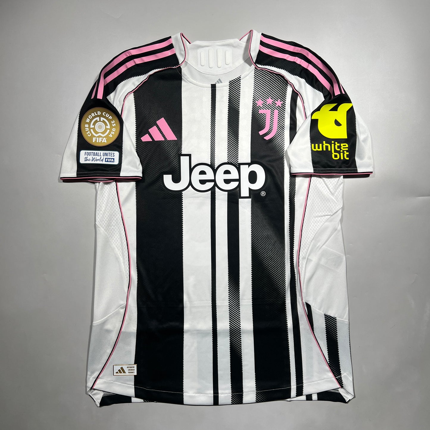 Official #10 Yildiz 25/26 Juventus Home Authentic Shirt FIFA Club World Cup 25 USA Official Player Patch Size M（JP:XL）