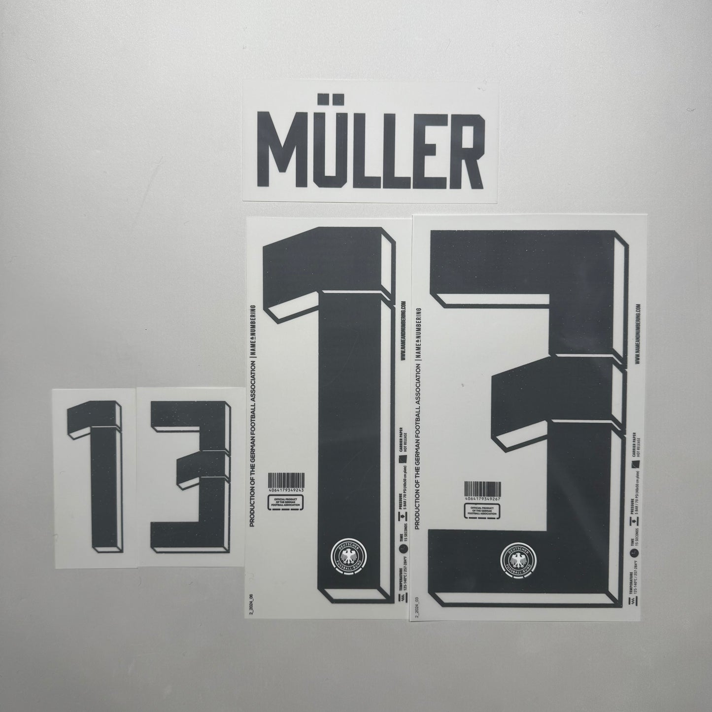 #13 Muller 2024 Germany Home Name & Number set Official