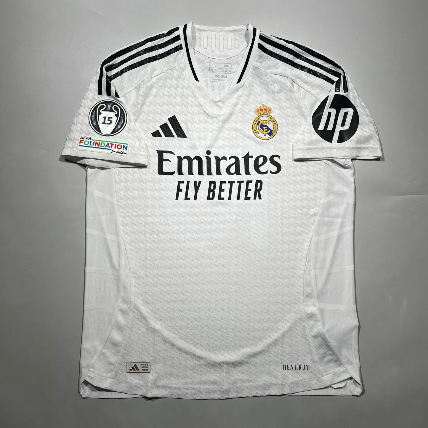 Official #10 Modric 24/25 Real Madrid Home Authentic shirt UCL Size L (JP:2XL)