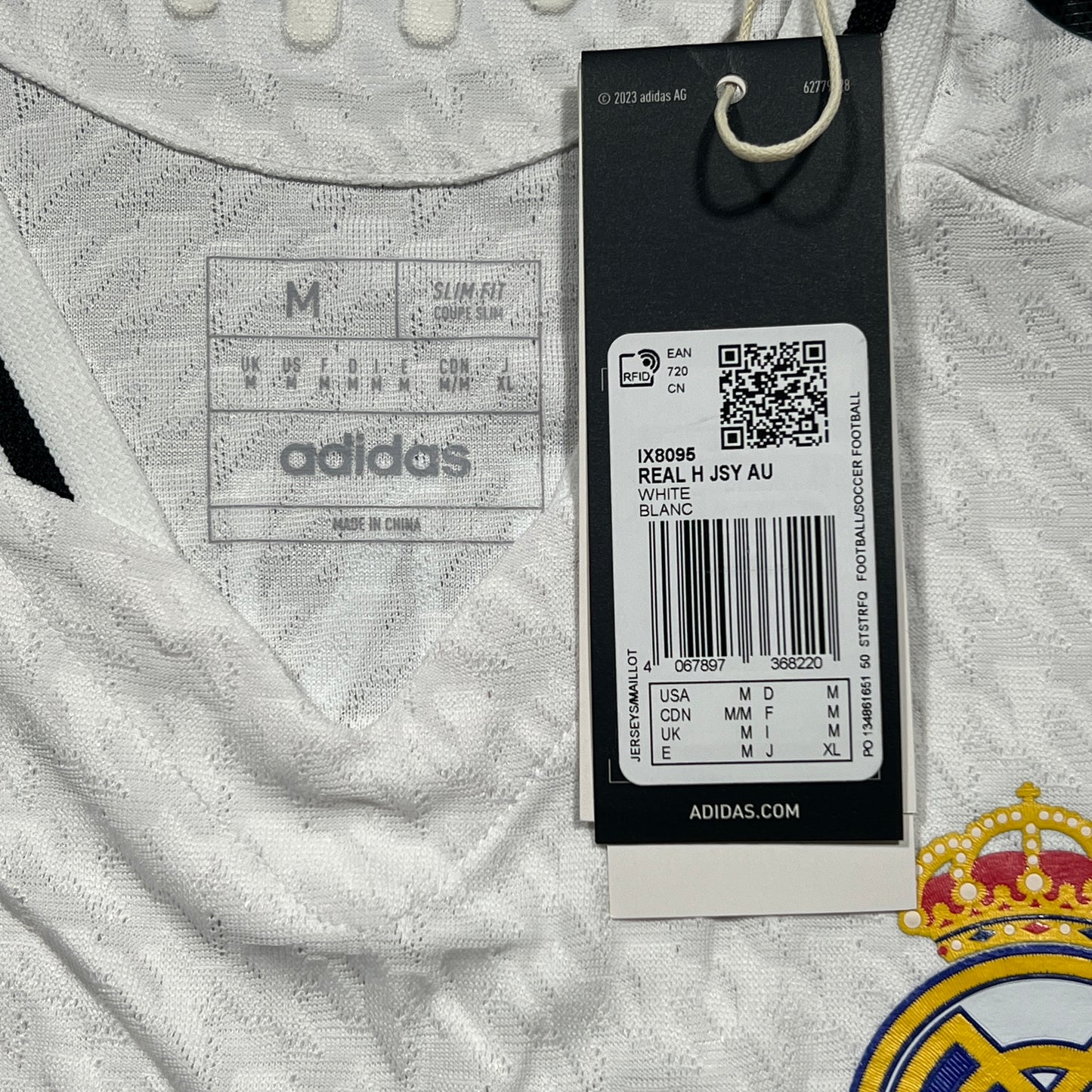 Official #5 Bellingham 24/25 Real Madrid Home Authentic Shirt UCL Size M (JP:XL)
