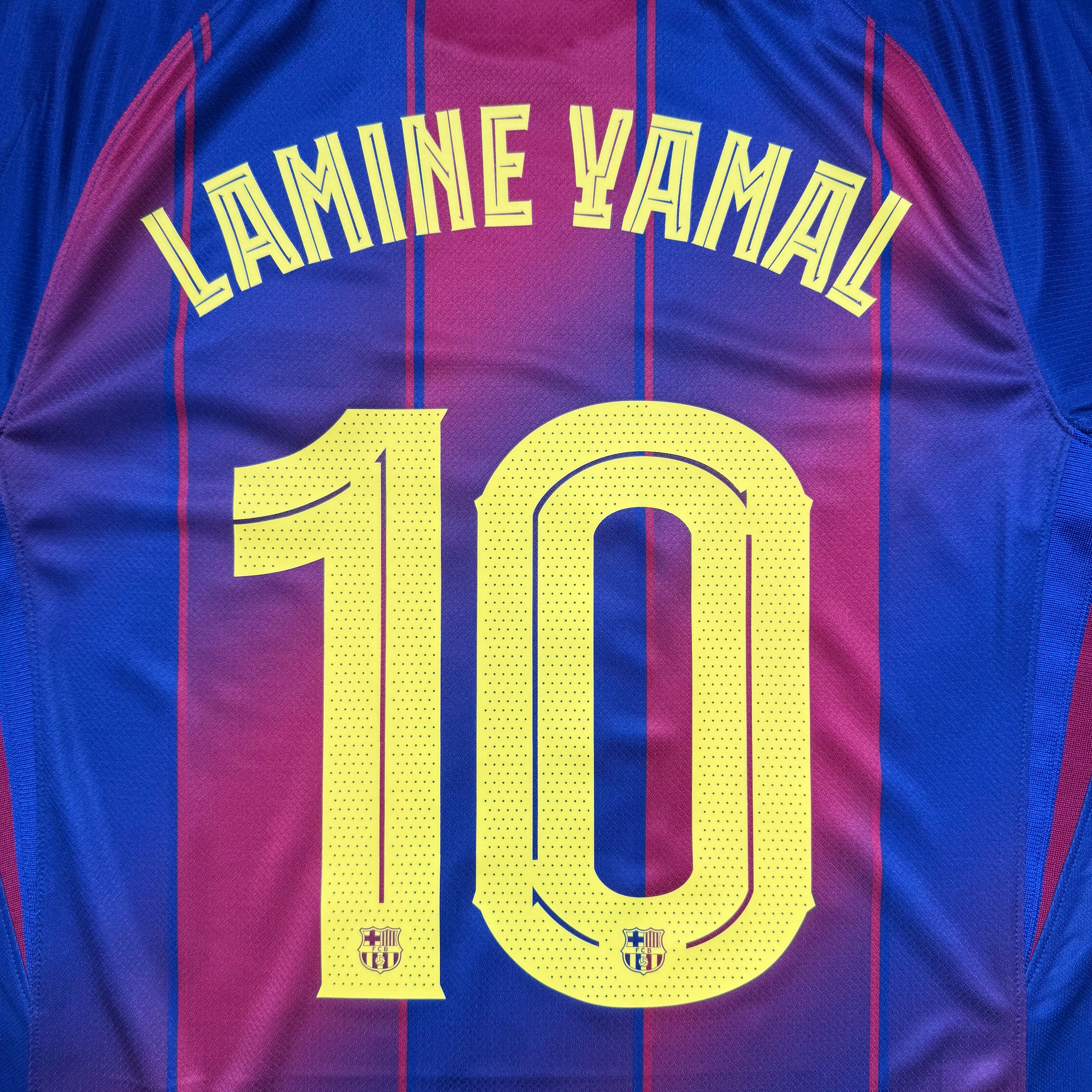 Official #10 Lamine Yamal 25/26 FC Barcelona Home Stadium Shirt
