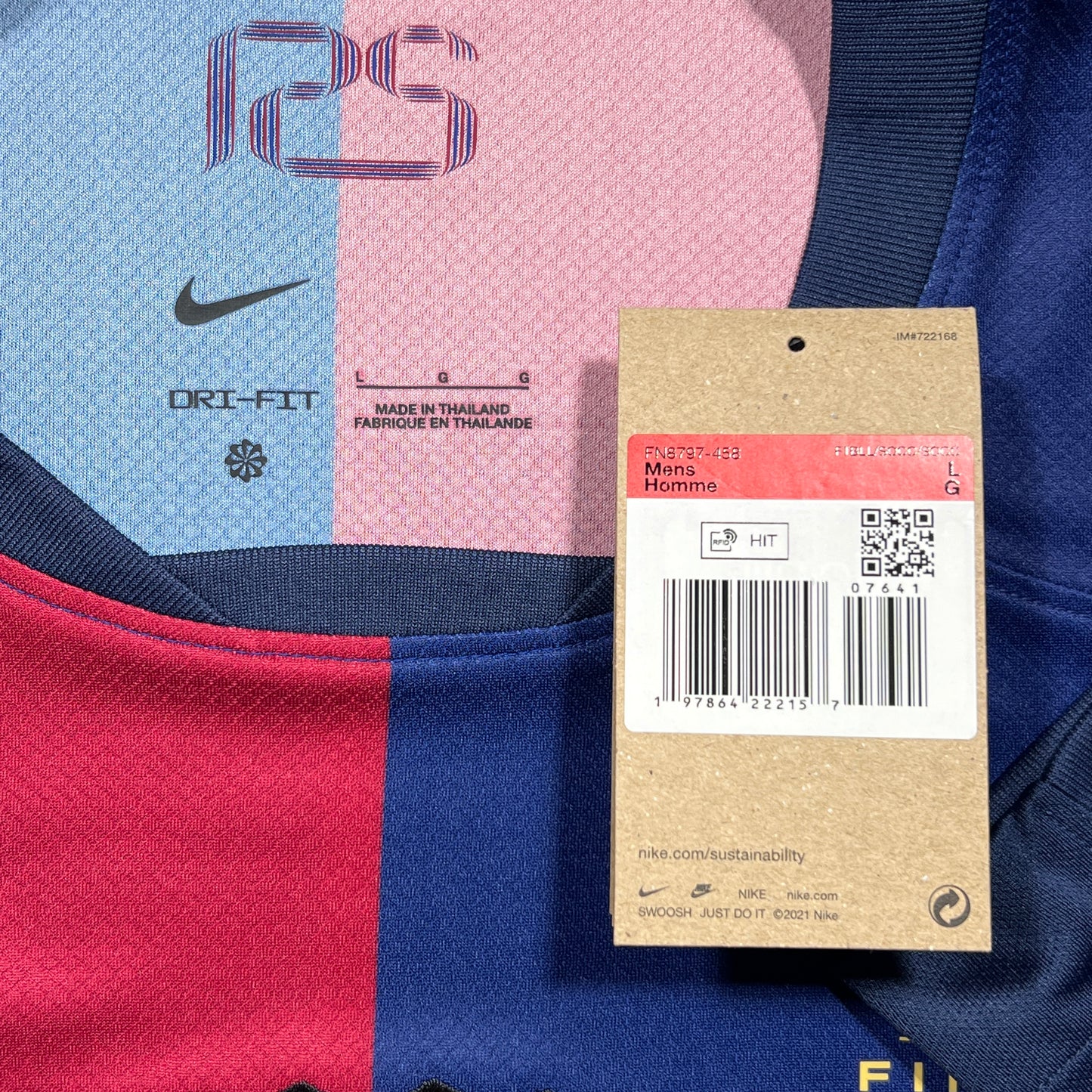 Official #11 Raphinha 24/25 FC Barcelona Home Stadium shirts Copa Del Rey Size L.
