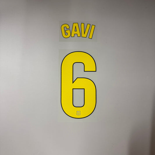 #6 Gavi  | FC Barcelona Home Name & Number set for LA LIGA