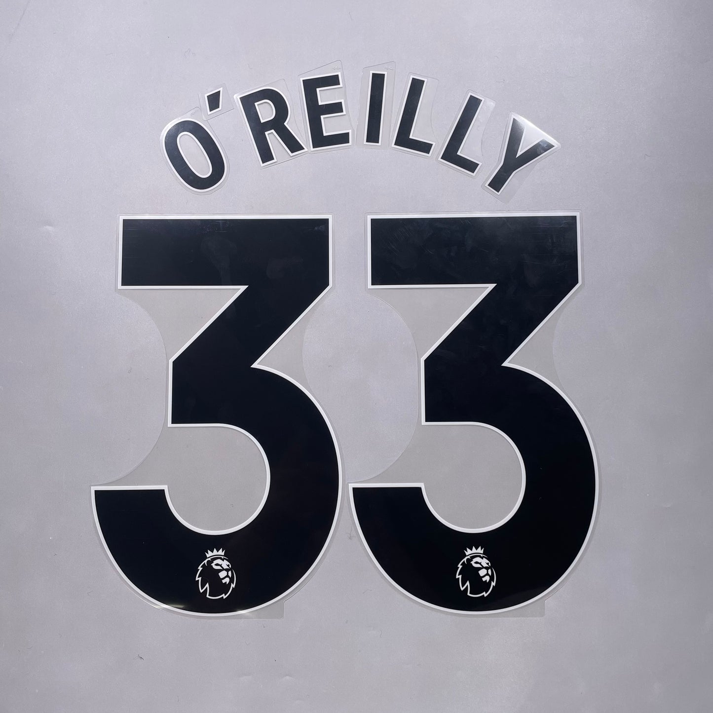 Official 25/26 Manchester City 3rd English Premier League Name & Number set