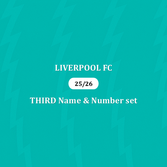 25/26 Liverpool 3rd English Premier League Name & Number set Official
