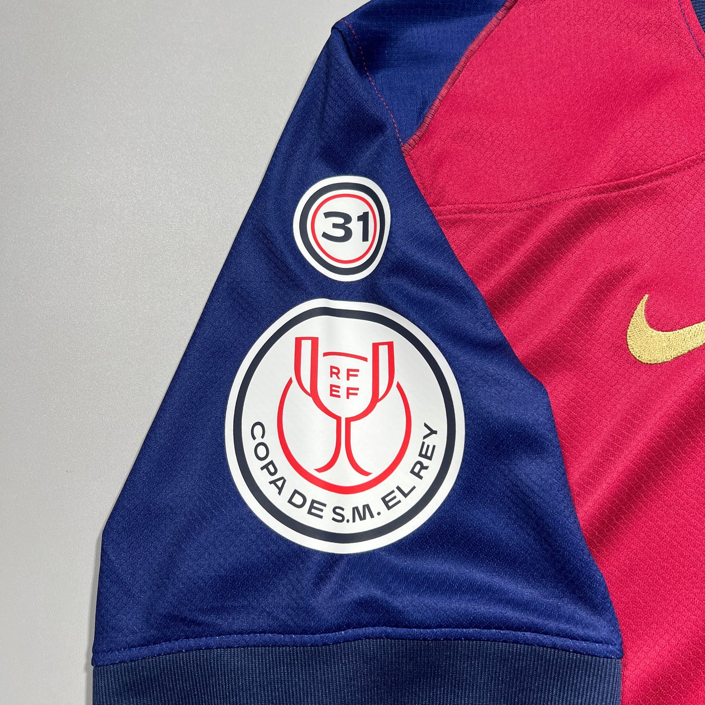 Official #11 Raphinha 24/25 FC Barcelona Home Stadium shirts Copa Del Rey Size L.