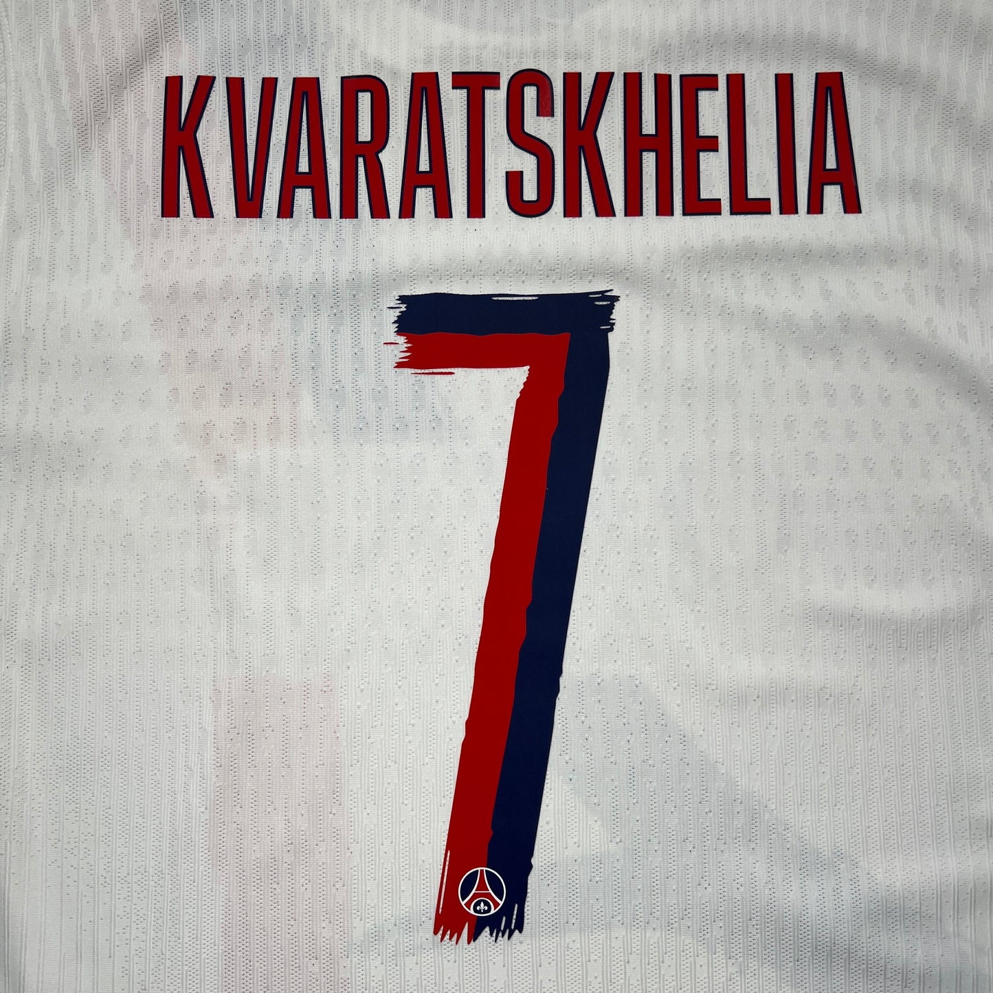 Official #7 Kvaratskhelia 24/25 Paris Saint-Germain (PSG) Away Authentic Shirt CWC Size L