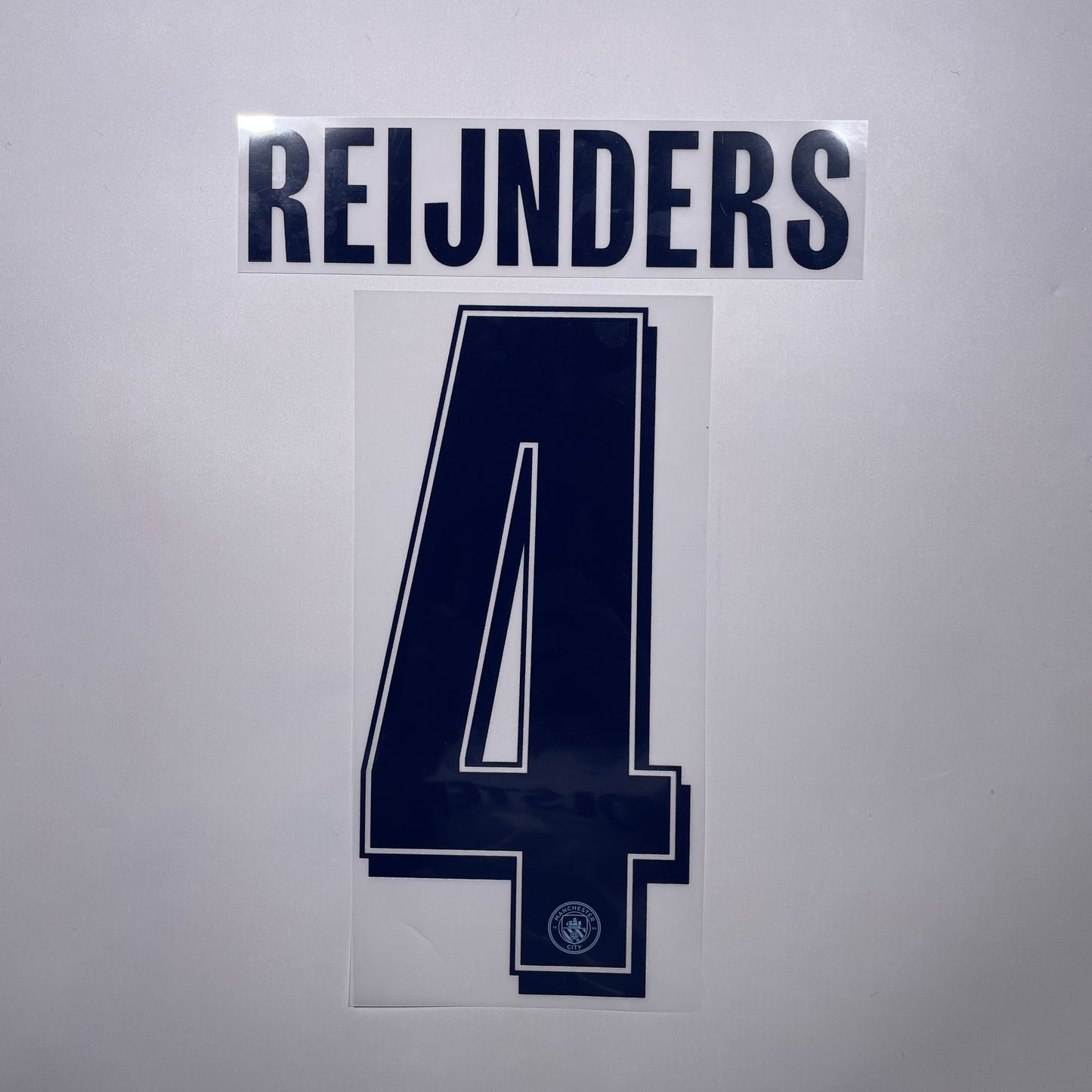 #4 Reijnders 25/26 Manchester City Home Name & Number set Club Font