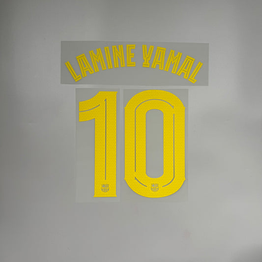 #10 Lamine Yamal | 25-26 FC Barcelona Home Name & Number set for UCL