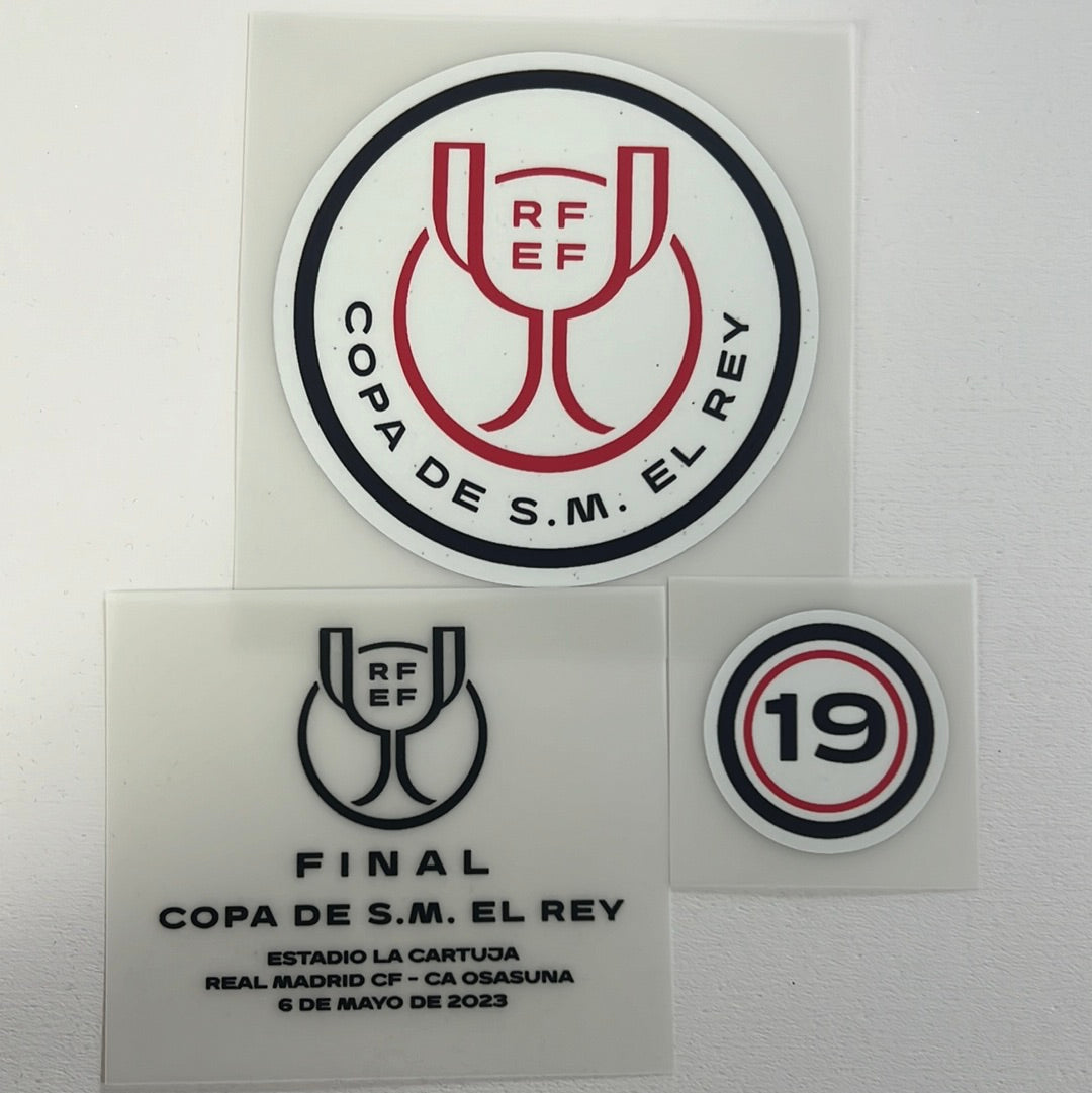 22-23 Copa Del Rey Real Madrid Patch Sets