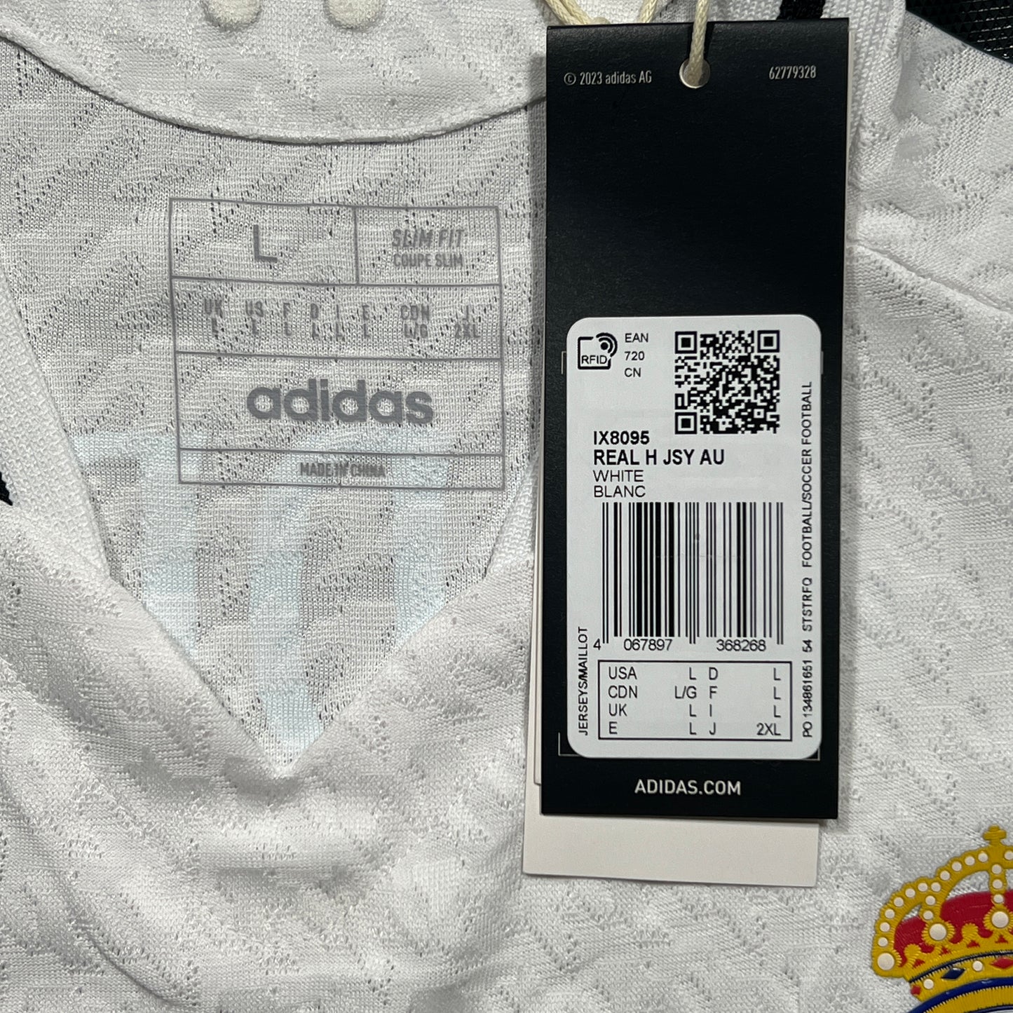Official #10 Modric 24/25 Real Madrid Home Authentic shirt UCL Size L (JP:2XL)