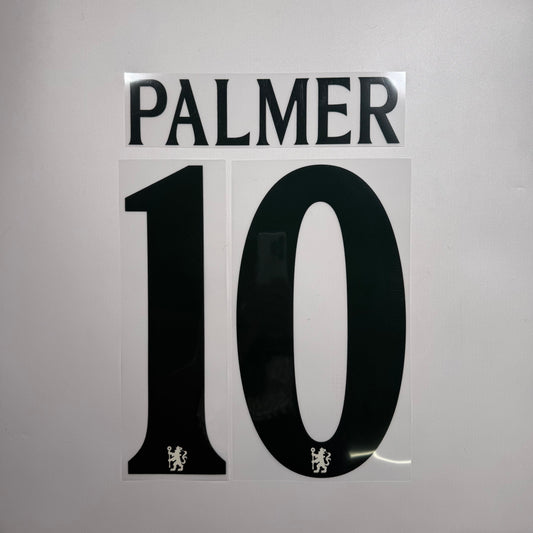 #10 Palmer 25/26 Chelsea Away Name & Number set Club Font