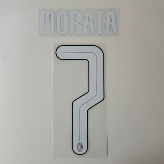 #7 MORATA | AC Milan 24-25 Home Cup Font