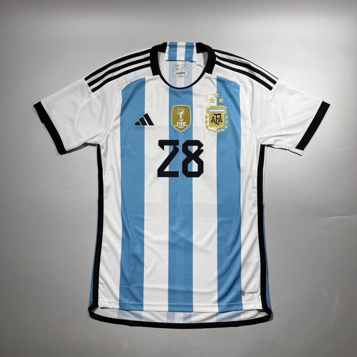 Official #28 Garnacho 2022 Argentina Home Stadium Shirt Size S/M＝JP:L