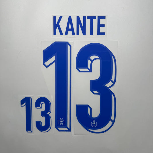 #13 Kante 2024 France Away Name & Number set Official