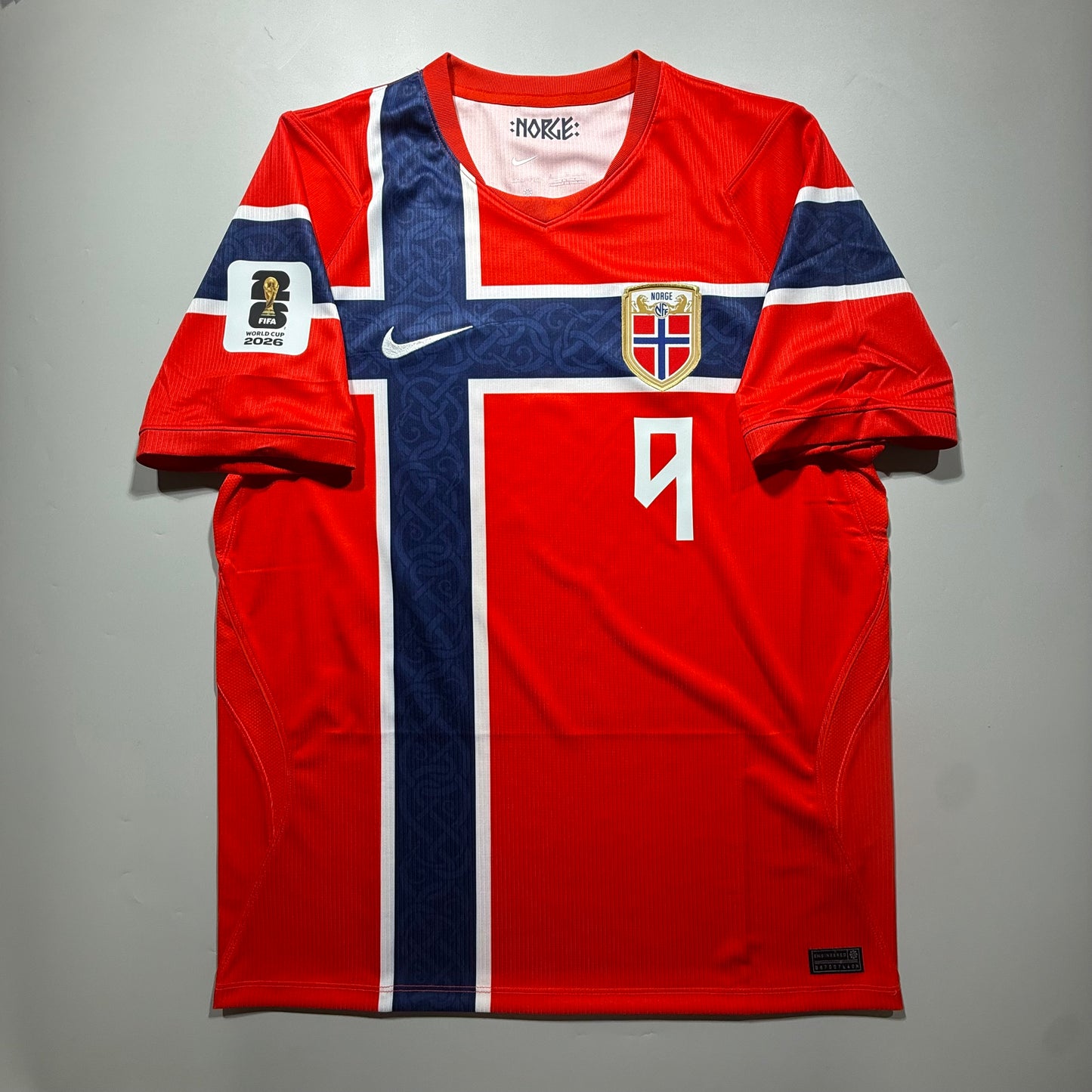 #9 Haaland Official 2026 Norway Home Stadium Shirt WC2026 Size L Nike IB5316-673