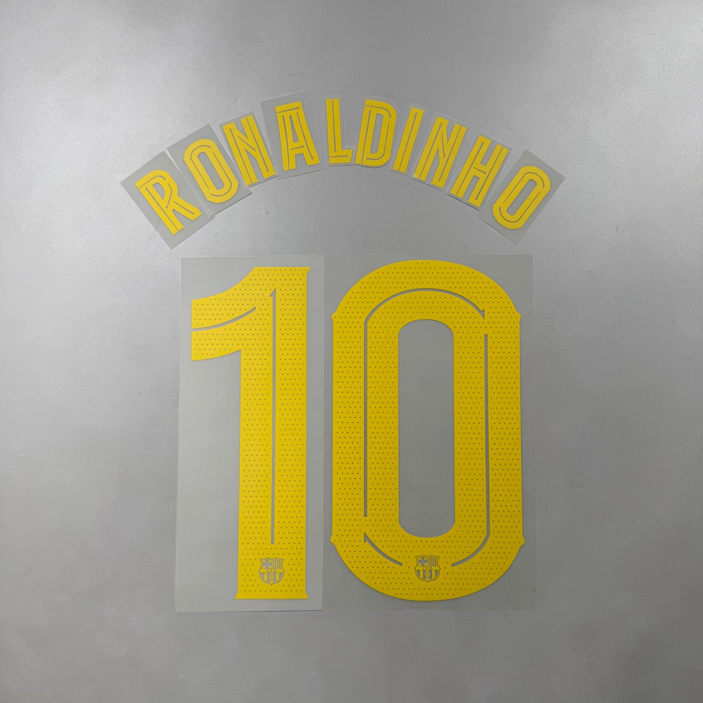 Official #10 Ronaldinho 25/26 FC Barcelona Home Name and Number set Club Font