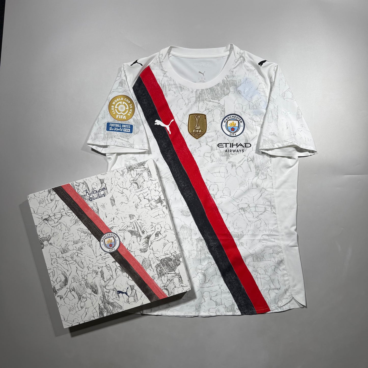 Official #47 Foden 25/26 Manchester City × KidSuper Limited Authentic Shirt FIFA Club World Cup 25 USA Official Player Patch Size 2XL