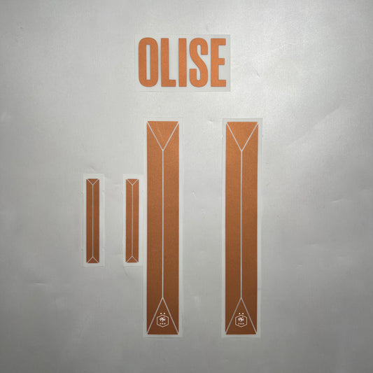 Official #11 Olise 2026 France Away Name & Number set