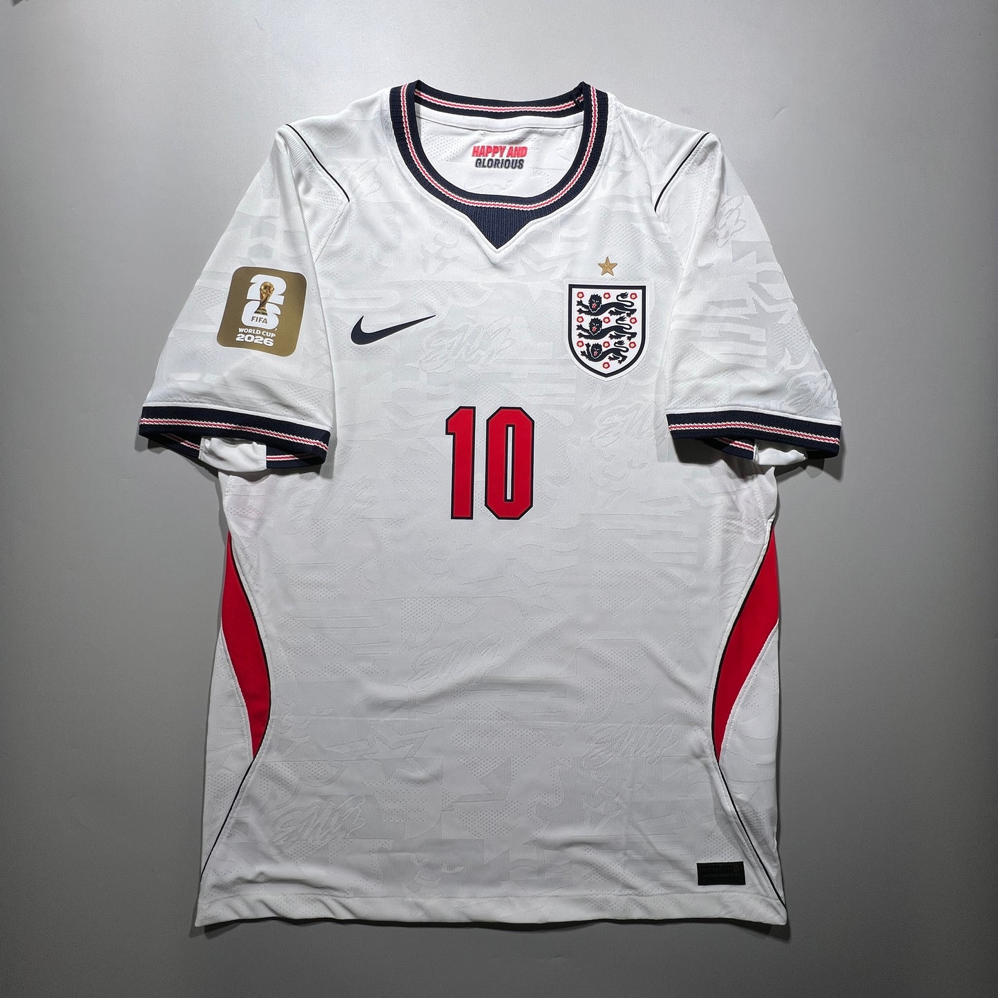 [Pre-Order] Official #10 Bellingham 2026 England Home Authentic Shirt Nike IB5153-100